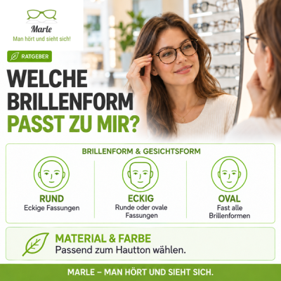 Welche Brillenform passt zu mir? Finden Sie die perfekte Brille - Welche Brillenform passt zu mir? | Marle Optik & Akustik