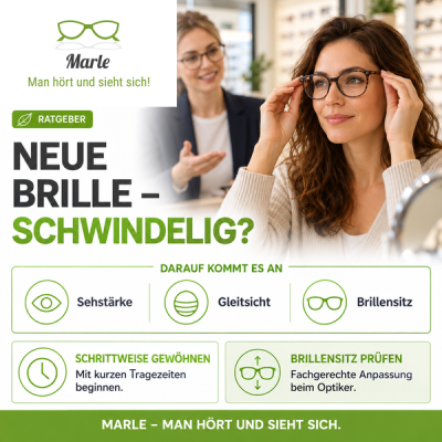 Wieso wird mir bei meiner neuen Brille schwindelig? – Ursachen und Lösungen - Schwindel nach neuer Brille? 6 Ursachen im Überblick | Marle