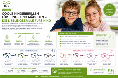 Coole Kinderbrillen für Jungs und Mädchen — die Lieblingsbrille fürs Kind - Coole Kinderbrillen für Jungs & Mädchen | Marle