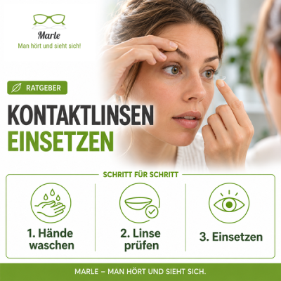Schritt-für-Schritt-Anleitung: Kontaktlinsen einsetzen - Kontaktlinsen einsetzen | Marle Optik & Akustik