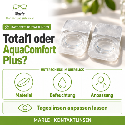 Dailies Total1 oder AquaComfort Plus: Unterschiede im Überblick - Dailies Total1 oder AquaComfort Plus: Unterschiede