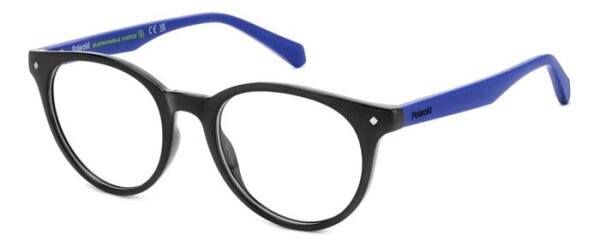Polaroid Kids PLD D814/T Unisex-Jugendliche (11-15) Vollrandfassung D51-Schwarz Blau