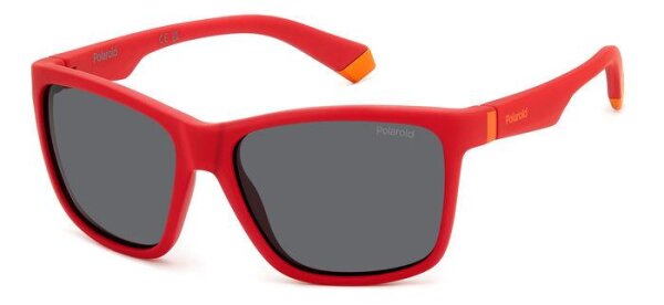 POLAROID KIDS PLD 8057/S JUNIOR (7-10) VOLLRANDFASSUNG 0Z3-ROT