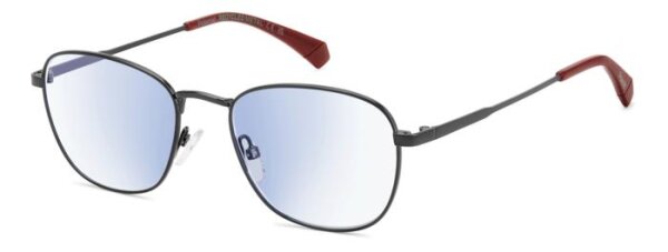 Polaroid PLD 0026/R/BB Unisex Erwachsene Vollrandfassung V81-Grau Schwarz