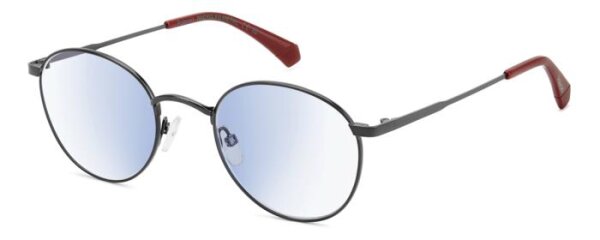 Polaroid PLD 0027/R/BB Unisex Erwachsene Vollrandfassung V81-Grau Schwarz