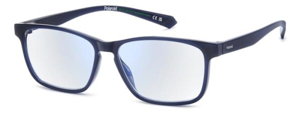 Polaroid PLD 0038/R/BB Unisex Erwachsene Vollrandfassung PJP-Blau