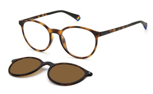 Polaroid PLD 6137/CS Unisex Erwachsene Vollrandfassung 086-Havanna Braun