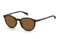 Polaroid PLD 6137/CS Unisex Erwachsene Vollrandfassung 086-Havanna Braun
