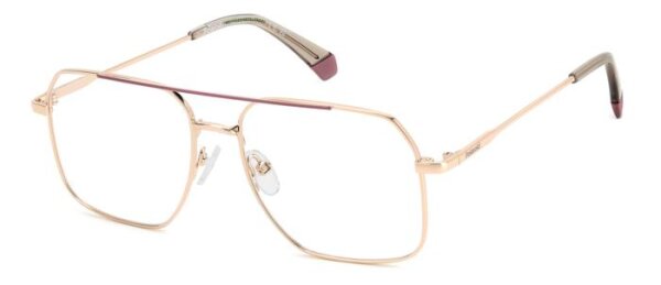 POLAROID PLD D554 UNISEX ERWACHSENE VOLLRANDFASSUNG EYR-GOLD ROSA