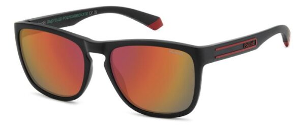 Polaroid PLD 2161/S Unisex Erwachsene Vollrandfassung OIT-Schwarz Rot