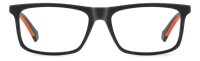 Polaroid PLD D548 Unisex Erwachsene Vollrandfassung RC2-Schwarz Orange
