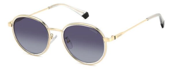Polaroid PLD 4173/G/S/X Unisex Erwachsene Vollrandfassung 2F7-Gold Grau