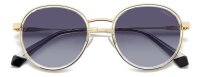 Polaroid PLD 4173/G/S/X Unisex Erwachsene Vollrandfassung 2F7-Gold Grau