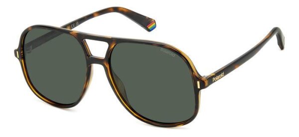 Polaroid PLD 6217/S Unisex Erwachsene Vollrandfassung 086-Havanna Braun