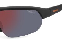 Polaroid PLD 7048/S Unisex Erwachsene Halbrandfassung 8LZ-Schwarz Orange
