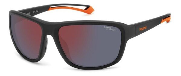 Polaroid PLD 7049/S Unisex Erwachsene Vollrandfassung 8LZ-Schwarz Orange