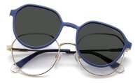 Polaroid PLD 6204/CS Unisex Erwachsene Vollrandfassung LKS-Gold Blau