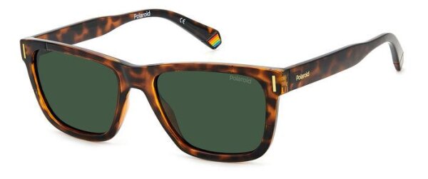 Polaroid PLD 6186/S Unisex Erwachsene Vollrandfassung 086-Havanna Braun