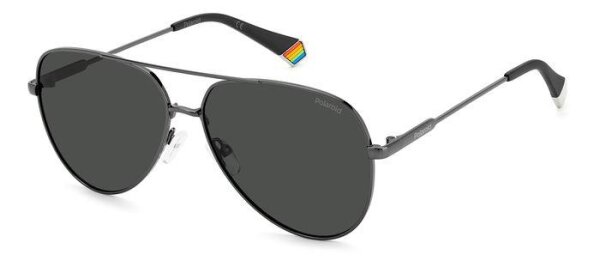 Polaroid PLD 6187/S Unisex Erwachsene Vollrandfassung KJ1-Grau