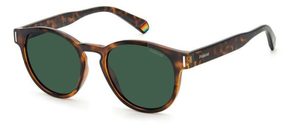 Polaroid PLD 6175/S Unisex Erwachsene Vollrandfassung 086-Havanna Braun