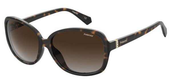 Polaroid PLD 4098/S Frauen Vollrandfassung 086-Havanna Braun