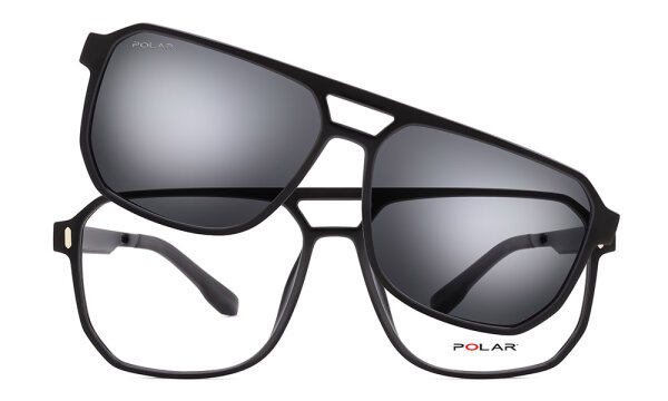 Polar - Herren - Korrektionsbrille - Schwarz - POR628 - Farbcode 77F - Größe 57-14