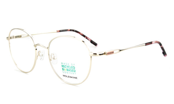 Moleskine - Damen - Korrektionsbrille - Goldfarben - MO 2282