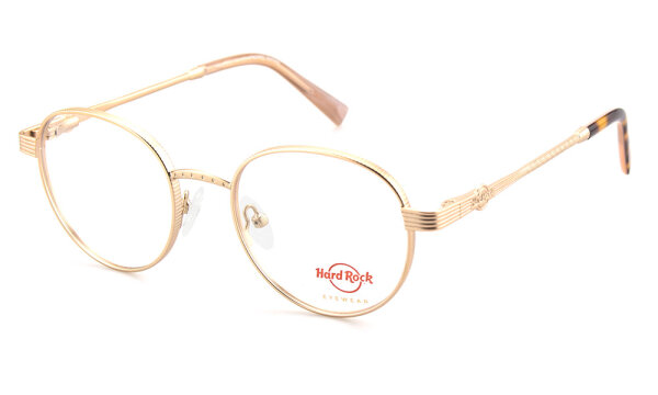 Hard Rock - Unisex - Korrektionsbrille - Goldfarben - HR 06 - Farbcode C03 - Größe 48-18