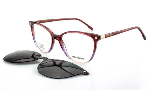 Moleskine - Damen - Korrektionsbrille - Rot - MO 1279
