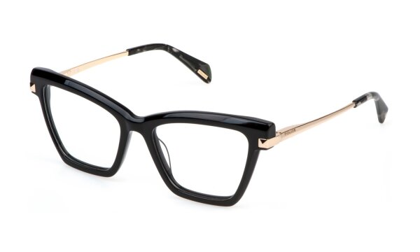 Police Kobri Vplp50 - plastic opt.frame police donna - 0700 - Schwarz glänzend