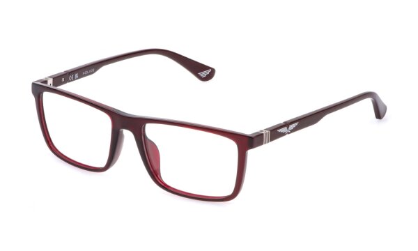 Police Kobri Vplq66 - plastic opt.frame police - 0768 - Rot transparent glänzend