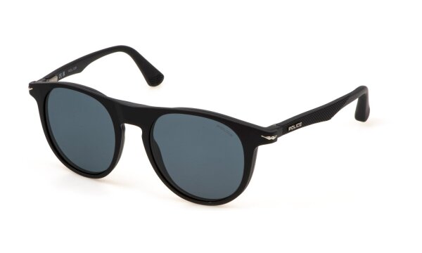 Police Kobri Uk137 - opt.frames+clipon police kids - U28P - Schwarz matt