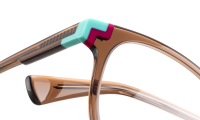 LESS-ACE-2586 Optische Fassungen Brown Cat Eye