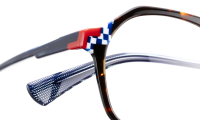 LESS-ACE-2585 Optische Fassungen Brown Hexagon