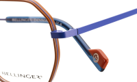 KARA-7 Optische Fassungen Orange Hexagon