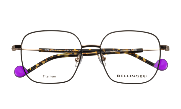 LESS-TITANIUM-4 Optische Fassungen Black Square