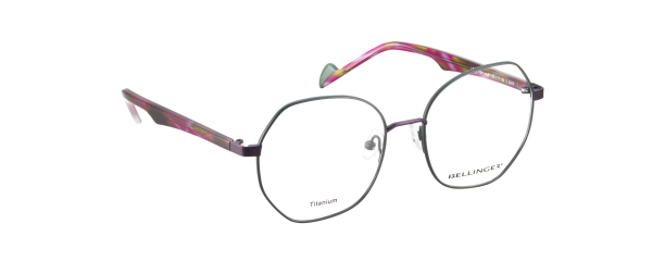 LESS-TITANIUM-3 Optische Fassungen Green Hexagon