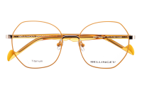 LESS-TITANIUM-3 Optische Fassungen Orange Hexagon