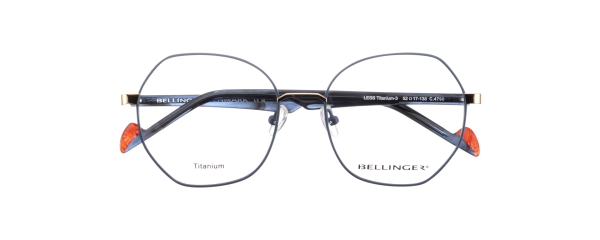 LESS-TITANIUM-3 Optische Fassungen Blue Hexagon