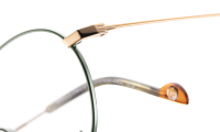LESS-TITANIUM-1 Optische Fassungen Green Round
