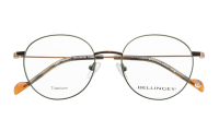 LESS-TITANIUM-1 Optische Fassungen Green Round