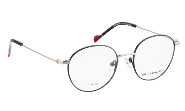 LESS-TITANIUM-1 Optische Fassungen Blue Round