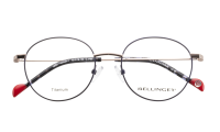 LESS-TITANIUM-1 Optische Fassungen Blue Round