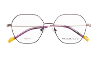 LESS-TITANIUM-2 Optische Fassungen Purple Hexagon