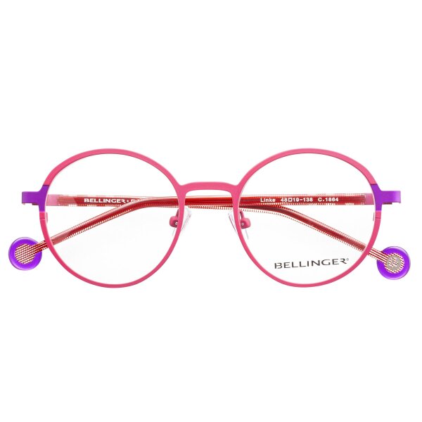 LINKS Optische Fassungen Pink Round