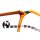 LESS-ACE-2340 Optische Fassungen Orange Hexagon
