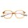 LESS-ACE-2340 Optische Fassungen Orange Hexagon
