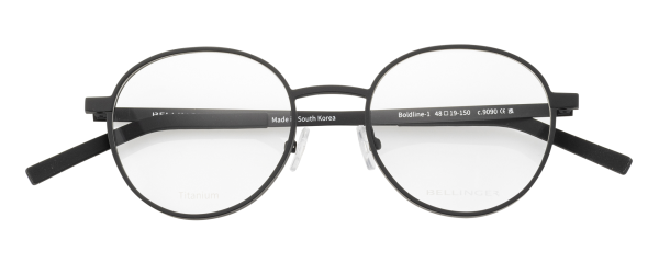 BOLDLINE-1 Optische Fassungen Black Round