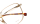 GONZO Optische Fassungen Gold Square