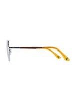 WOODFELLAS Sunglasses Solstice 11752 Edelstahl/Holz macassar/yellow/silver